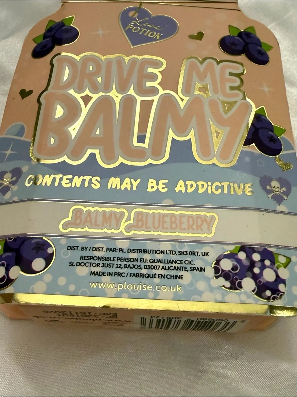 P Louise Drive Me Balmy Dual Moisturizing Lip Balms Balmy Blueberry Take Me Blue